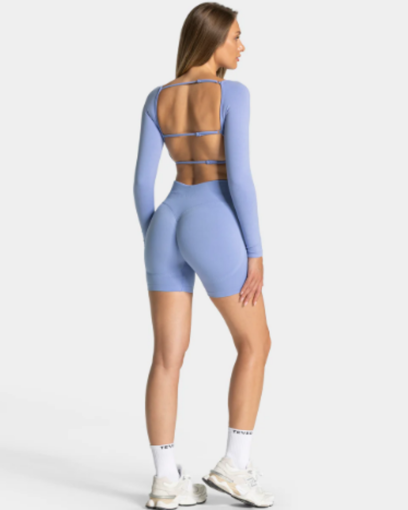 TEVEO Femme Sculpt Scrunch Shorts Kısa Spor Tayt Frozen