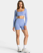 TEVEO Femme Sculpt Scrunch Shorts Kısa Spor Tayt Frozen