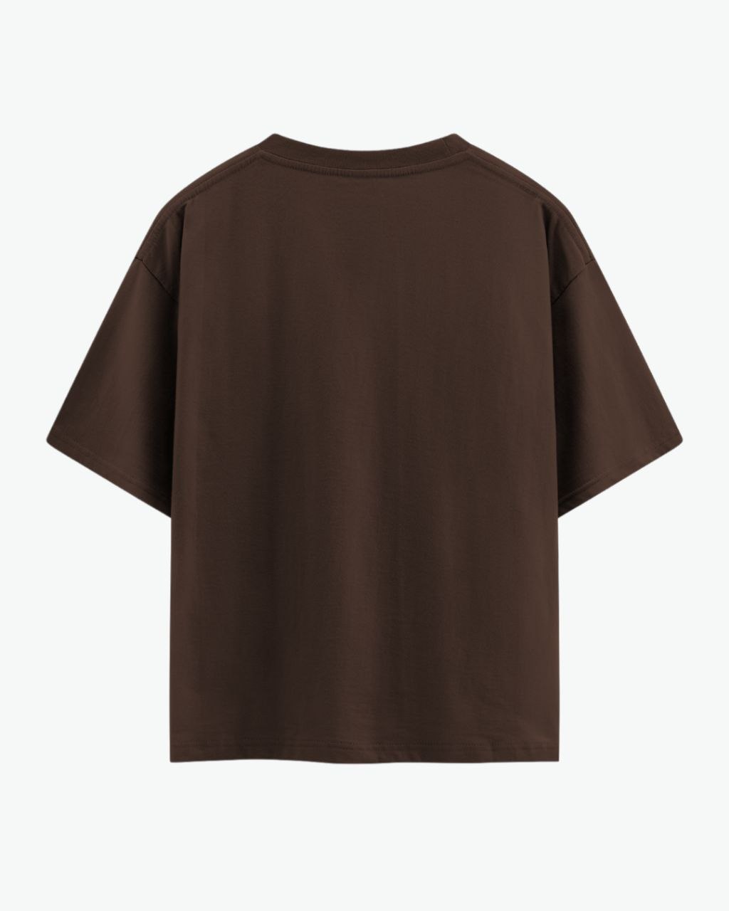 Hepsitrent Good Koyun Baskılı Kahverengi Oversize T-shirt