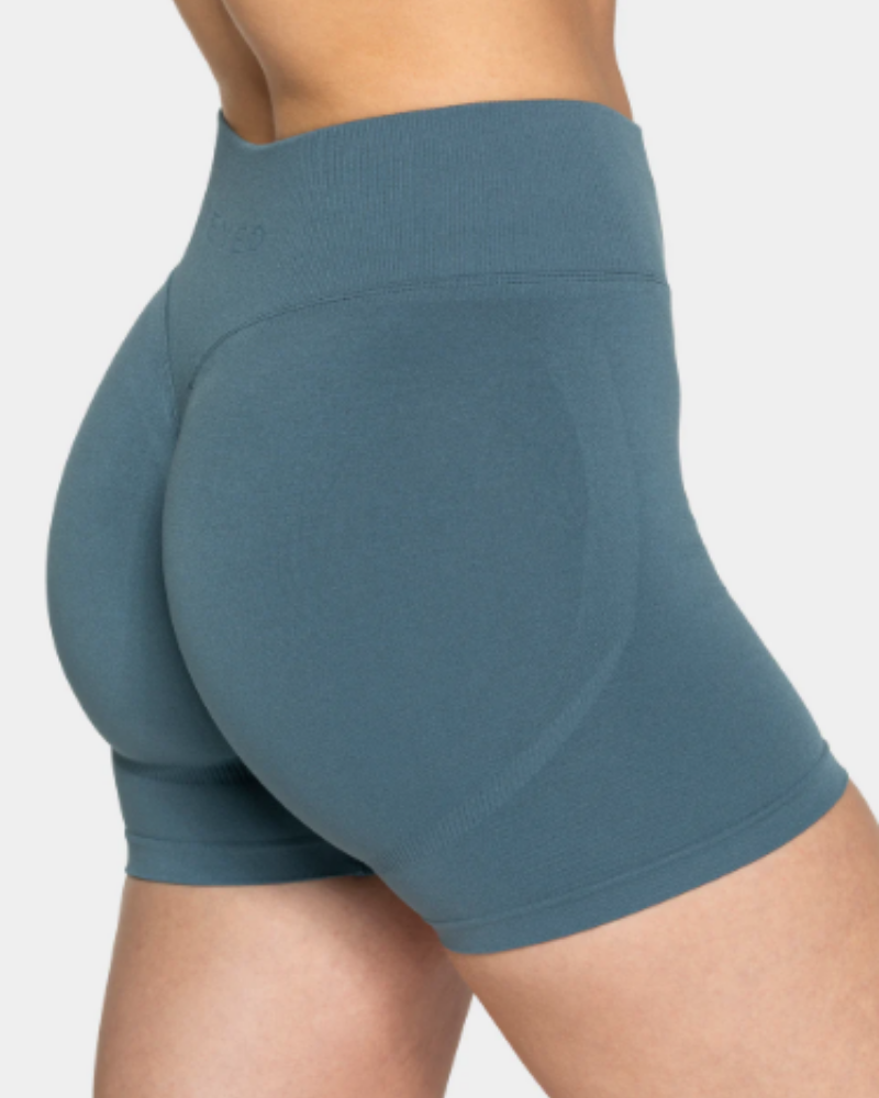 TEVEO Femme Sculpt Scrunch Shorts Teal Kısa Tayt