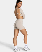 TEVEO Femme Sculpt Scrunch Cream Shorts Kısa Tayt