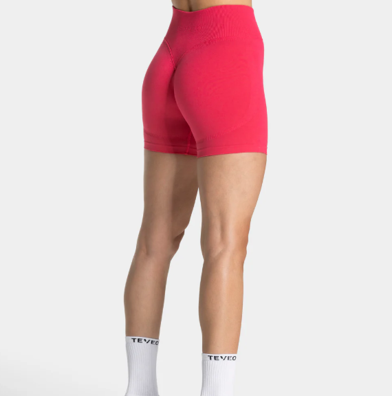 TEVEO Femme Sculpt Scrunch Shorts Berry Fuşya Kısa Tayt