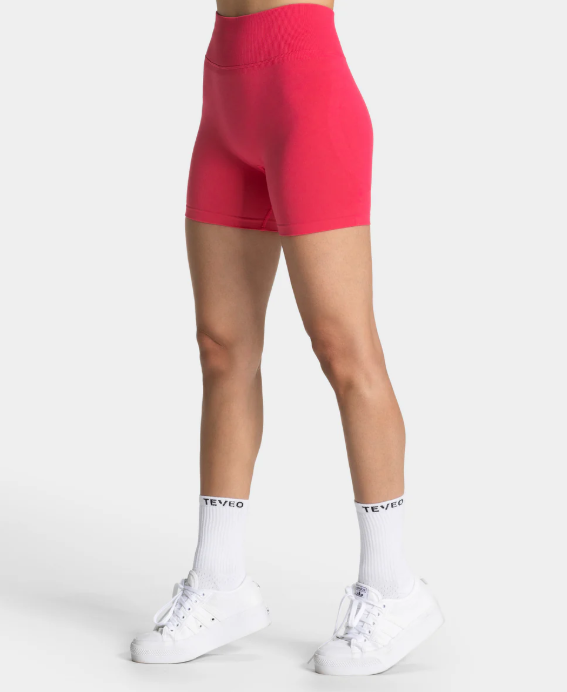 TEVEO Femme Sculpt Scrunch Shorts Berry Fuşya Kısa Tayt