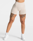 TEVEO Acid Covert Scrunch Shorts Sand Seamless Büzgülü Kısa Tayt