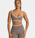 TEVEO Contrastline Mocha Bralette