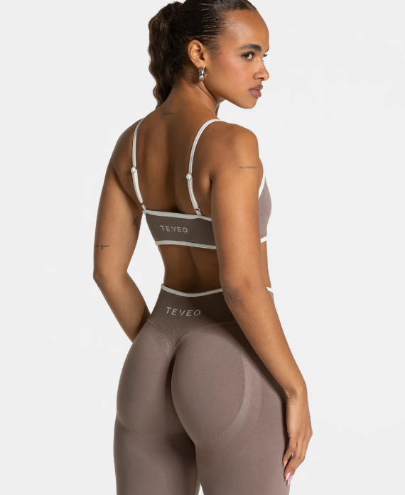 TEVEO Contrastline Mocha Bralette