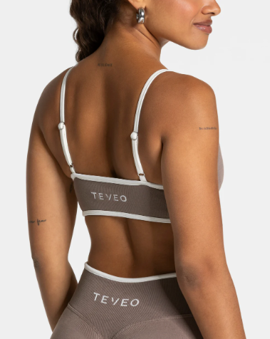 TEVEO Contrastline Mocha Bralette