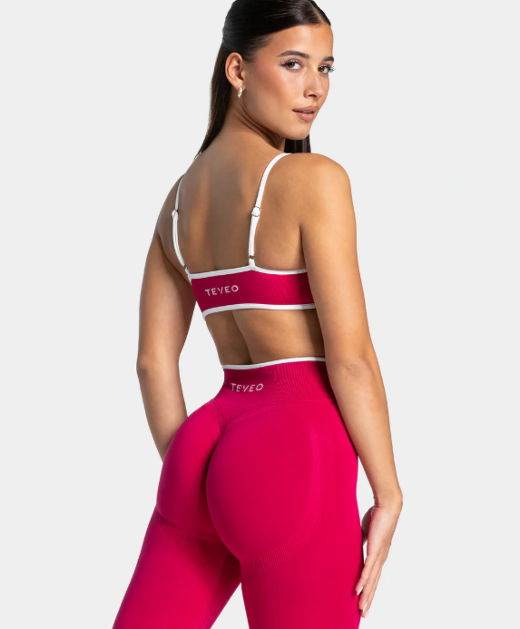 TEVEO Contrastline Raspberry Bralette