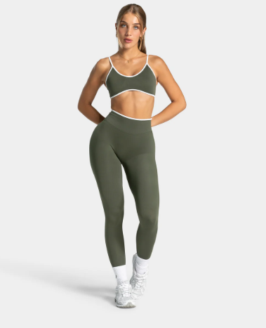 TEVEO Contrastline Khaki Bralette