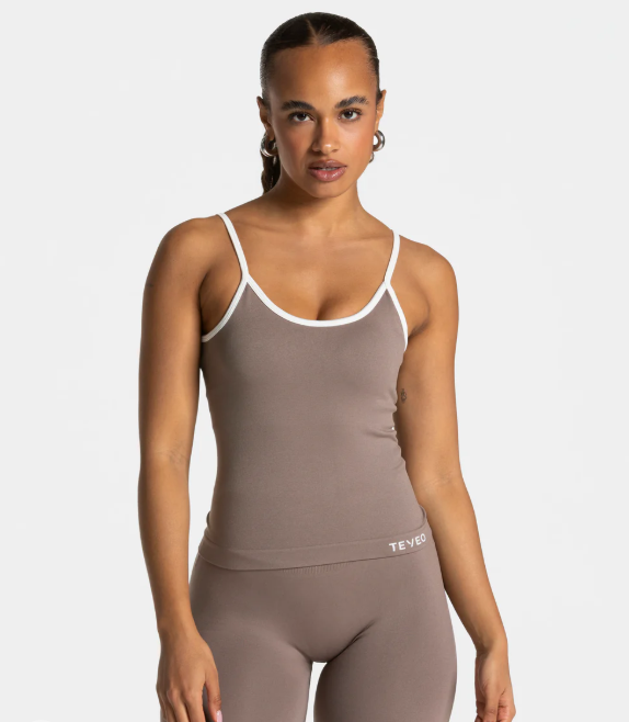 TEVEO Contrastline Cami Top Askılı Spor Atlet