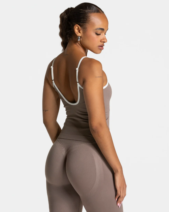 TEVEO Contrastline Cami Top Askılı Spor Atlet