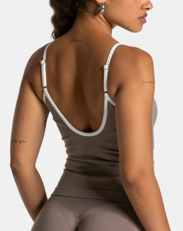 TEVEO Contrastline Cami Top Askılı Spor Atlet