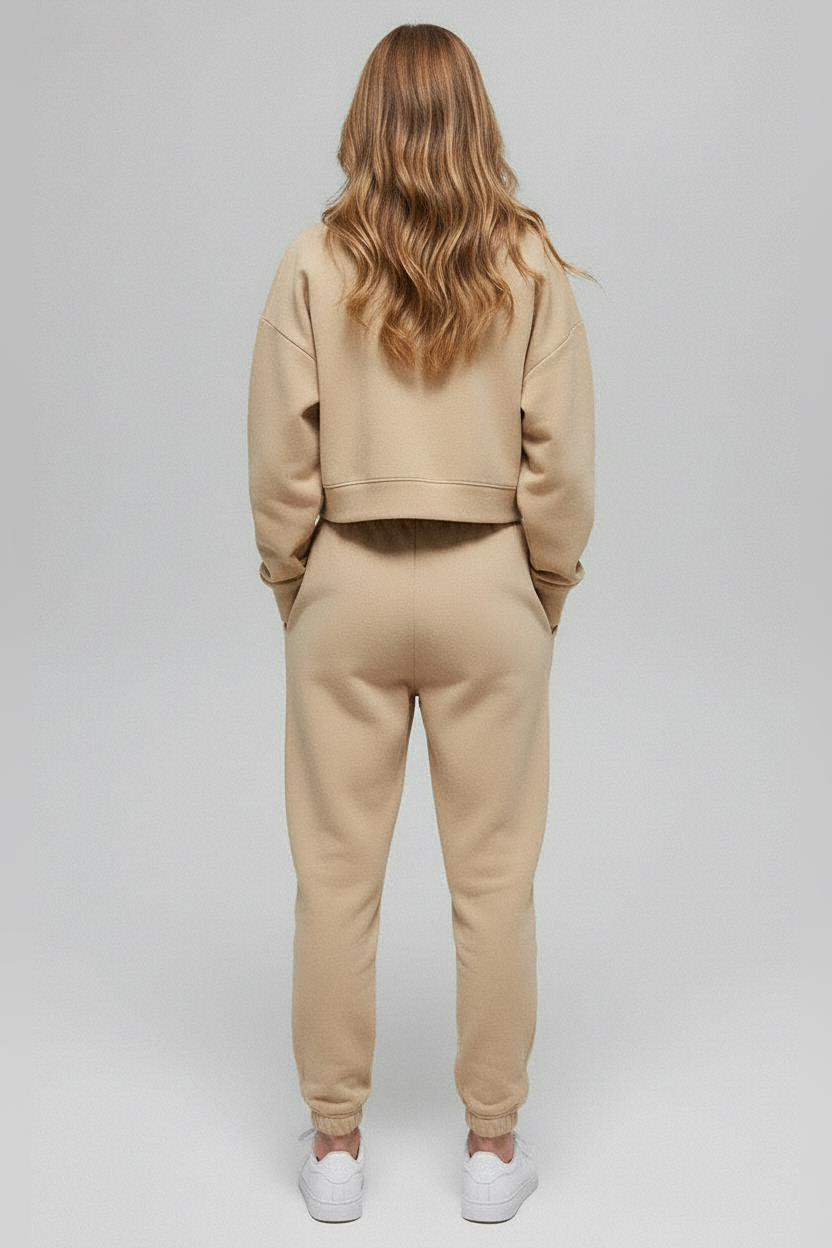 ALO Sütlü Kahve Renk Yarım Fermuarlı Sweatshirt
