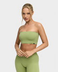 Straplez Model Yeşil Renk Sporcu Bralet Atleti