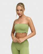 Straplez Model Yeşil Renk Sporcu Bralet Atleti